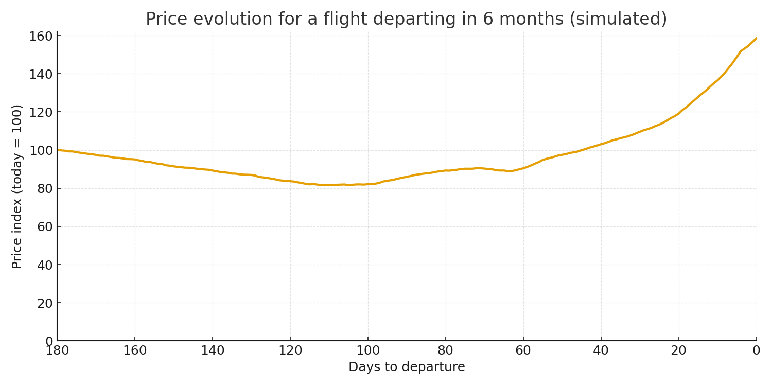 flight prices closer to departure